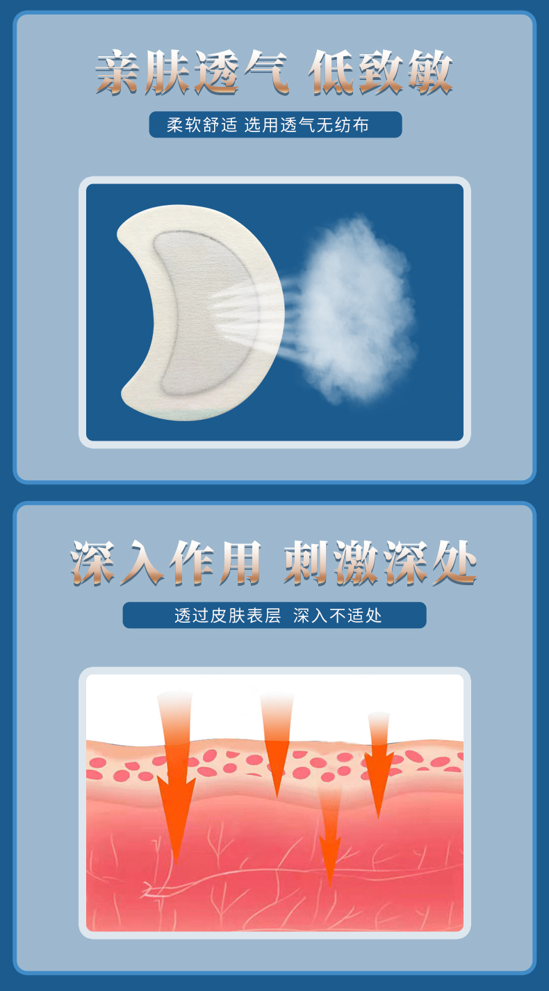 敷貼于淋巴處，親膚舒適透氣